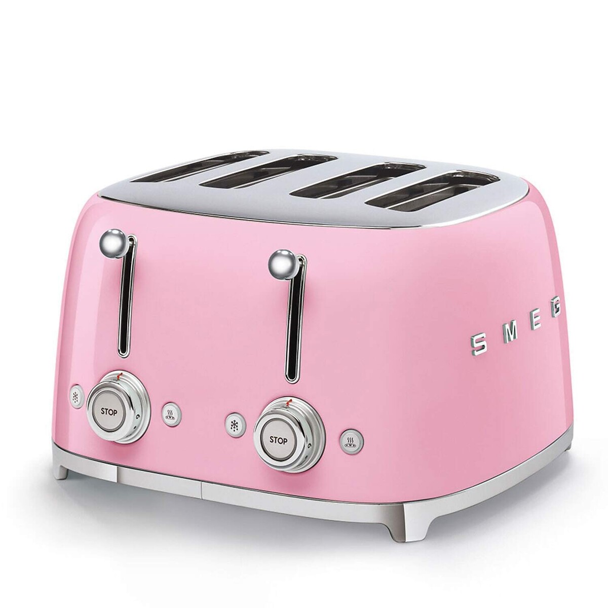 Retro Style 0.8L Mini Kettle & 4-Slice Toaster Set pink, SMEG
