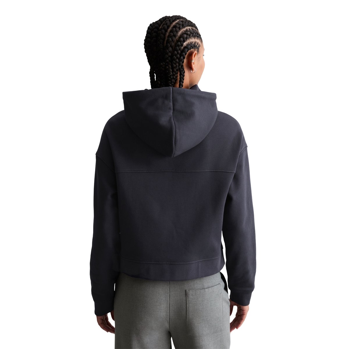 Sweat à capuche relaxed en coton organique bleu foncé, MARC O’POLO DENIM