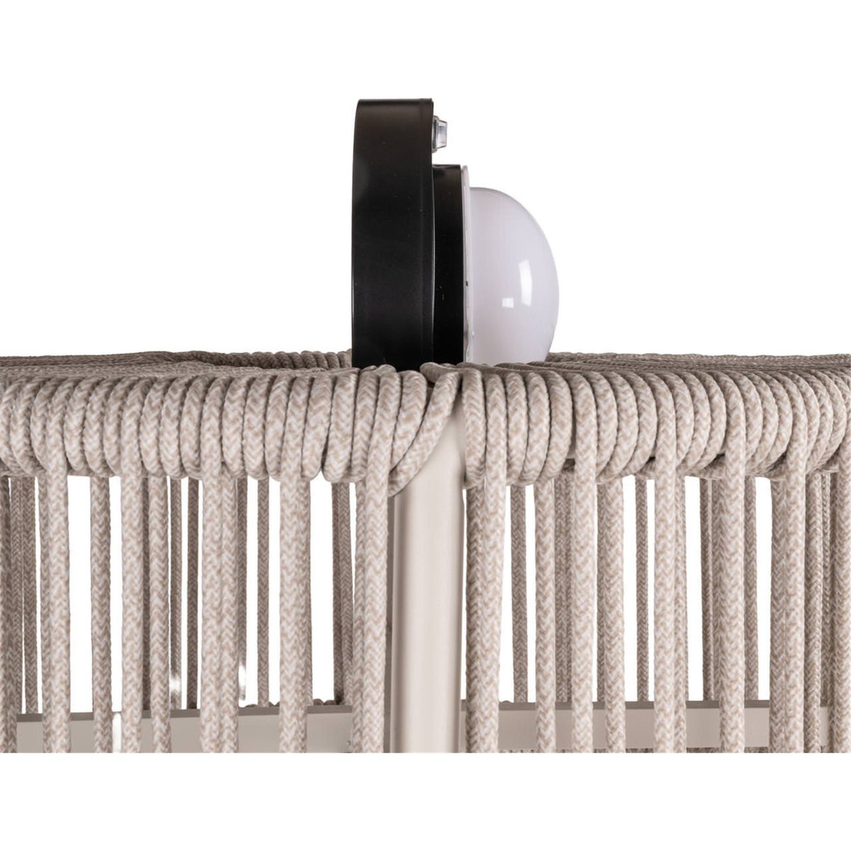 Lampadaire solaire d'extérieur en aluminium beige clair, RECOLLECTION