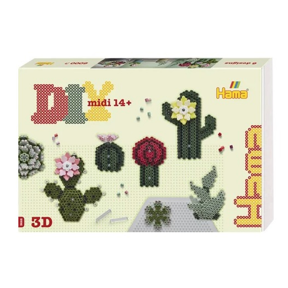 Midi Boite Art Cactus couleur unique, HAMA