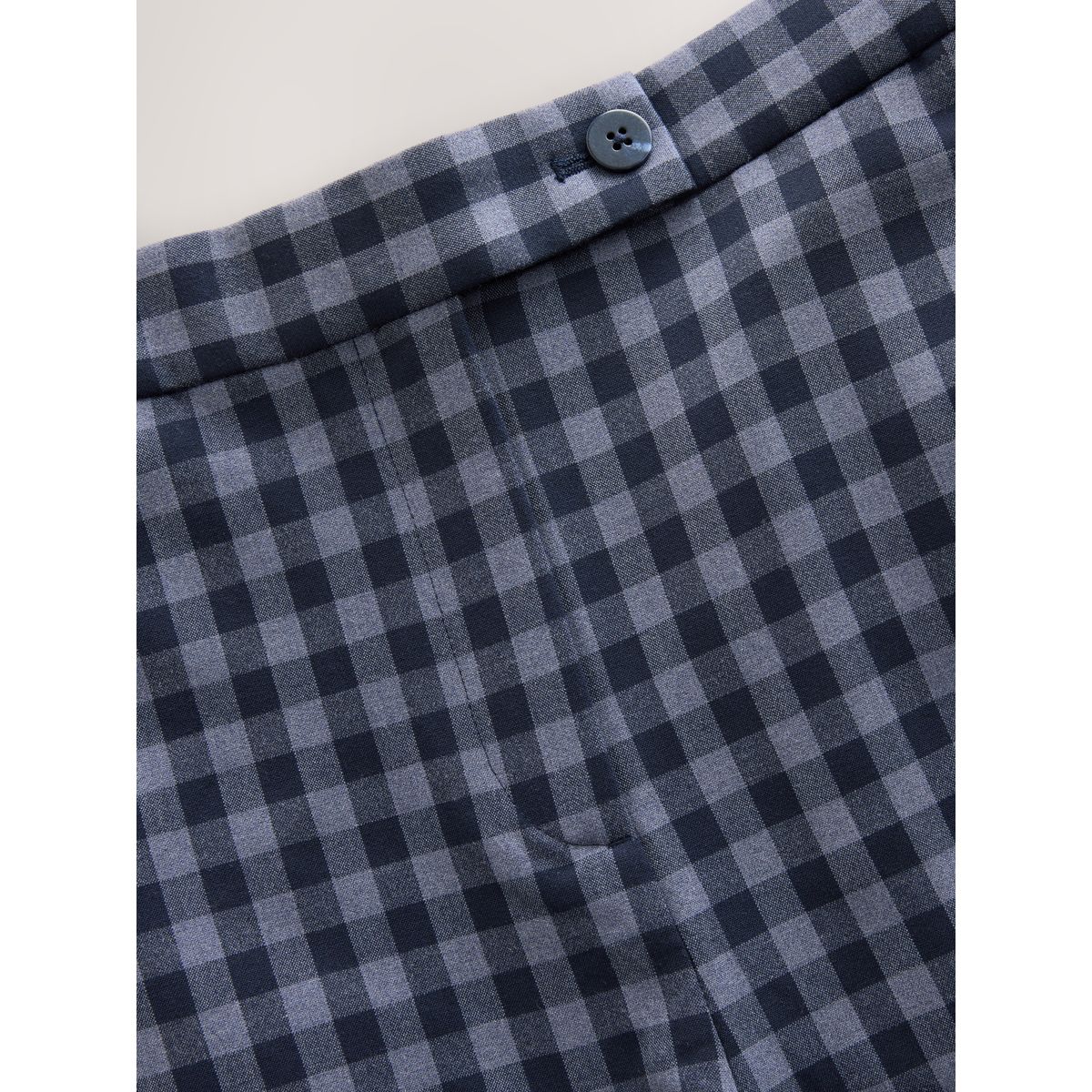 Pantalon large vichy bleu, NEXT