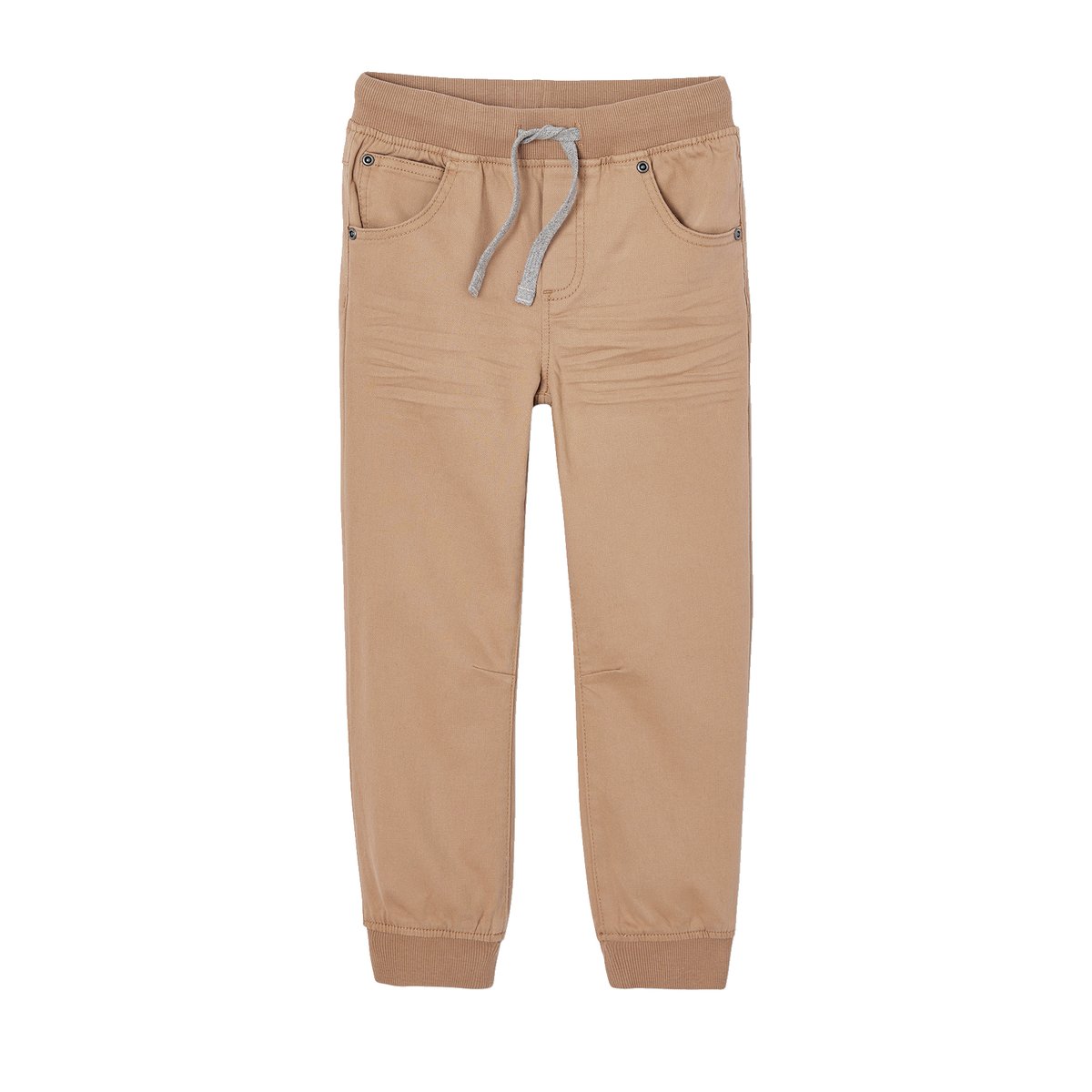 Pantalon jogger facile à enfiler caramel, VERTBAUDET