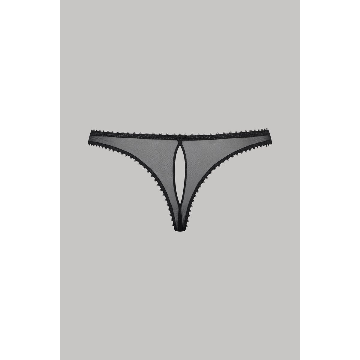 String ouvrable ACCROCHE CŒUR noir, MAISON CLOSE