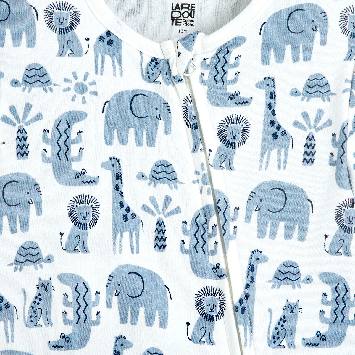 Set van 2 jersey pyjama's met rits gemengd, LA REDOUTE COLLECTIONS