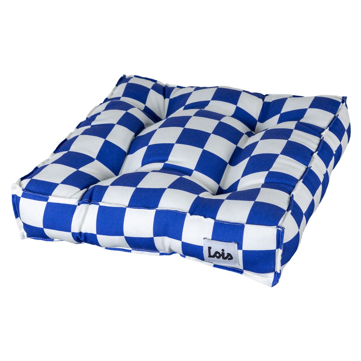 Set 2 Coussins MARSHALL bleu et blanc, REALLY NICE THINGS