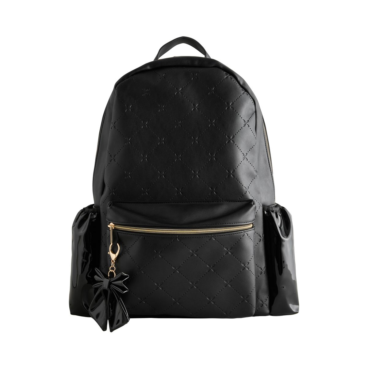 Sac à dos en pu avec nœud détail du nœud noir, NEXT