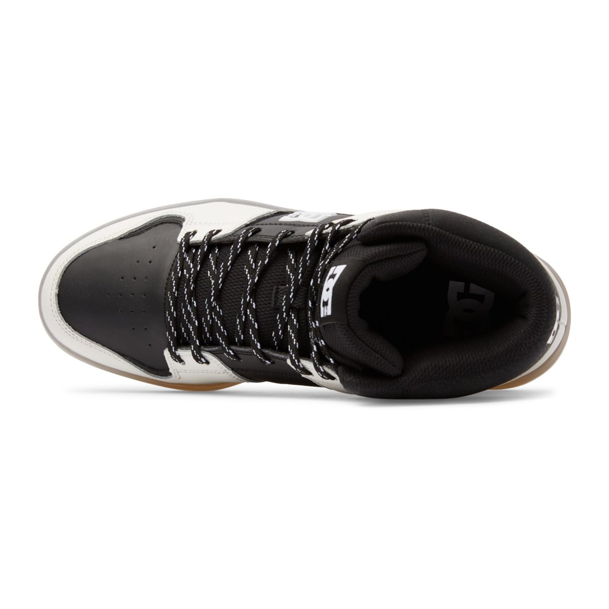 Chaussures de skate montantes en cuir. noir black/cream, DC SHOES
