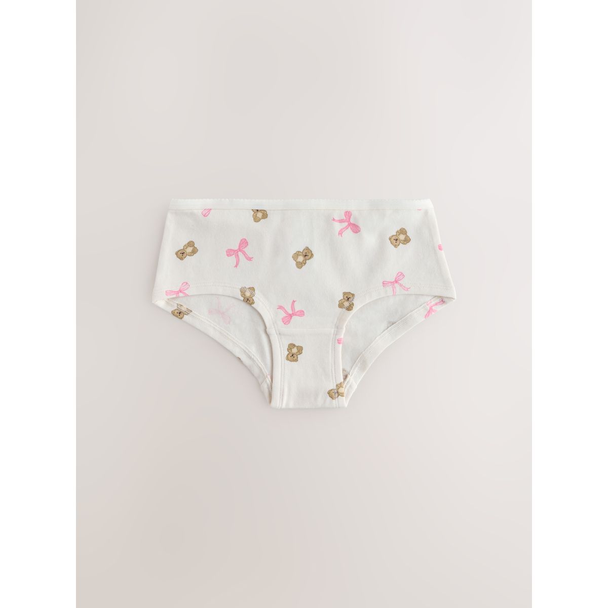 Slip imprimé taille basse, lot de 5 ours rose, NEXT