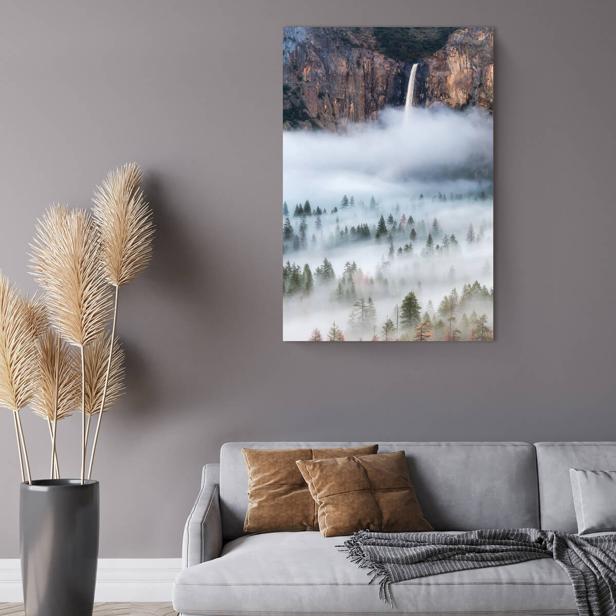 Tableau Mural Brume GRANDS ESPACES tableau en verre synthétique, CEANOTHE
