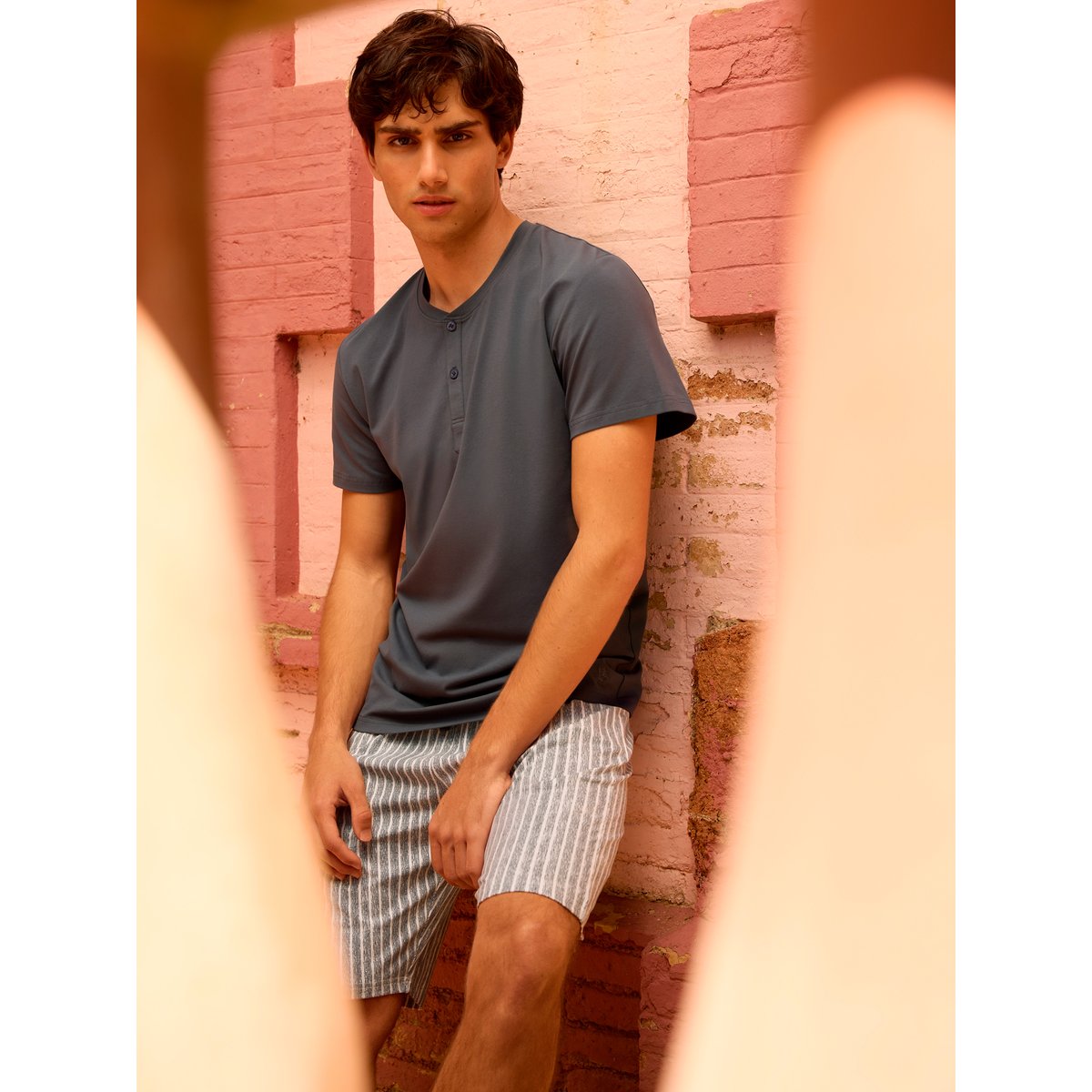 Pyjama short t-shirt HECTOR gris, LISCA