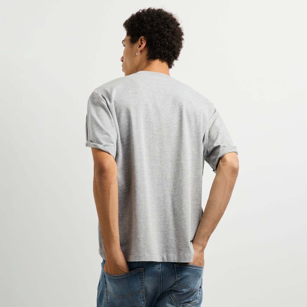 T-Shirt À Imprimé Graphique Coupe Casual gris chine, PEPE JEANS