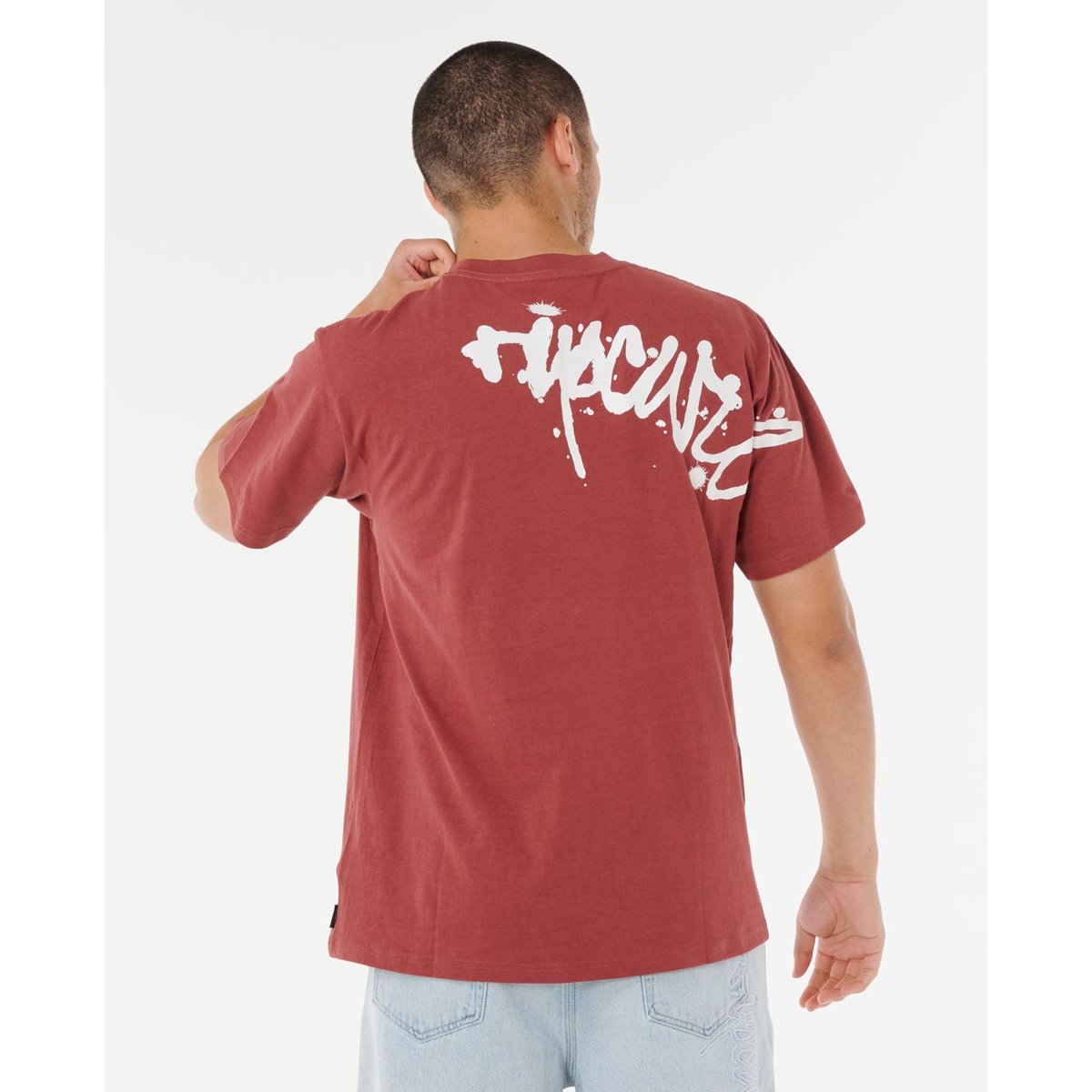T-shirt à manches courtes MEDINA SPLAT beurre de pomme, RIP CURL