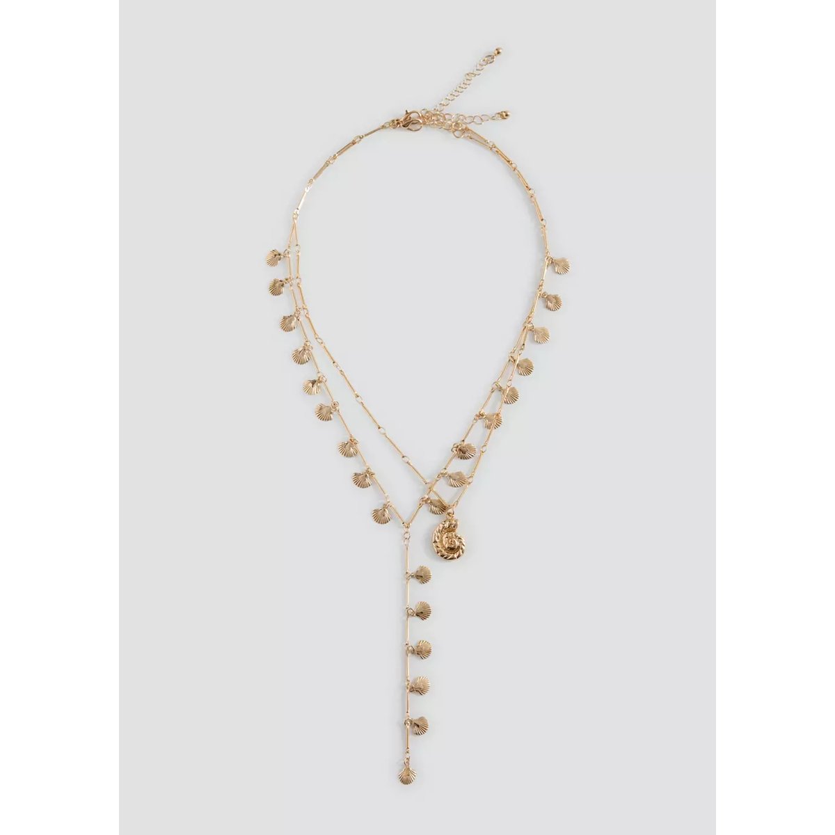 Collier double combiné or, MANGO TEEN
