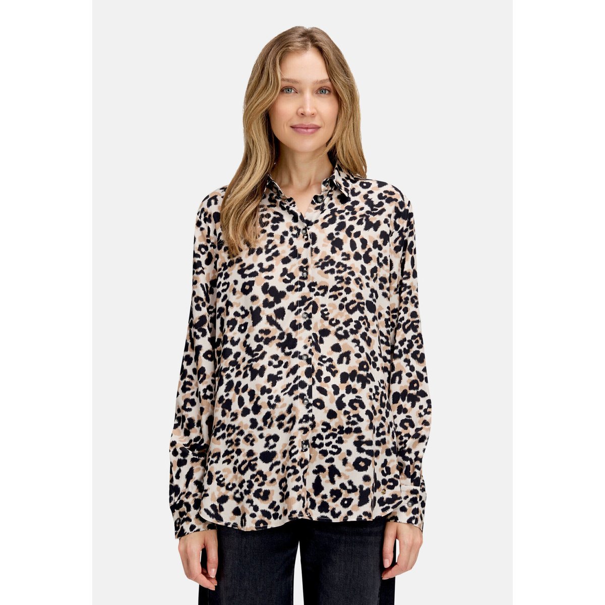Chemisier à imprimé beige/noir, BETTY & CO