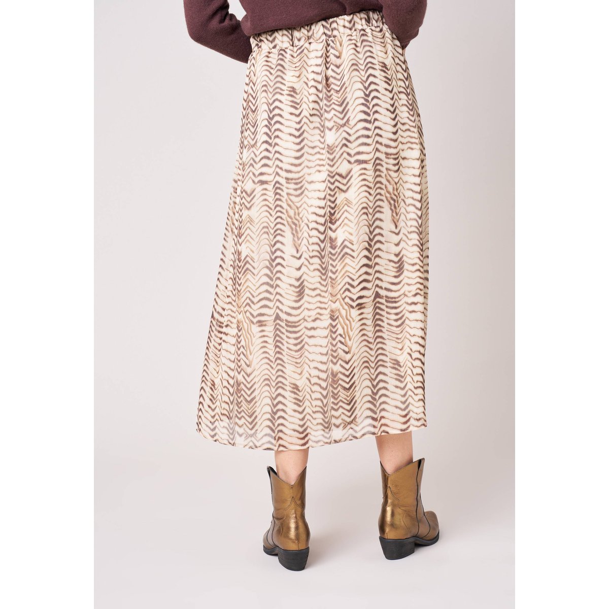 Jupe longue femme PRISCIA cream, DEELUXE