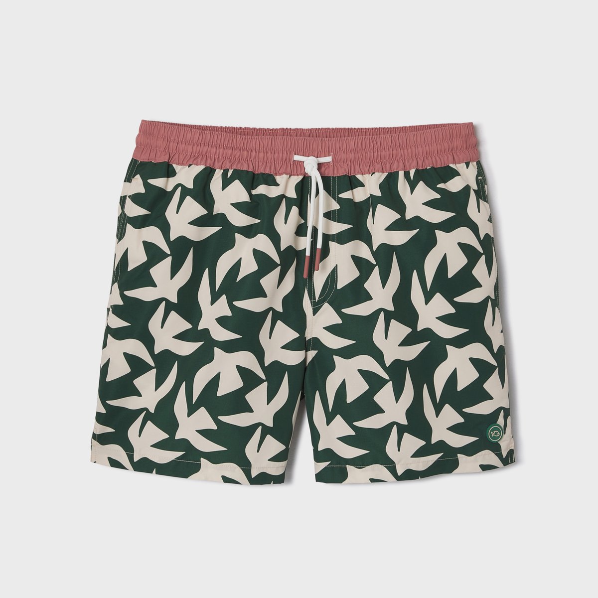 Short de bain en polyester recyclé vert, BILLYBELT