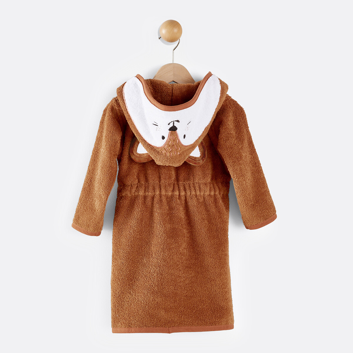Peignoir bébé et enfant à capuche coton bio, Serge caramel, LA REDOUTE INTERIEURS