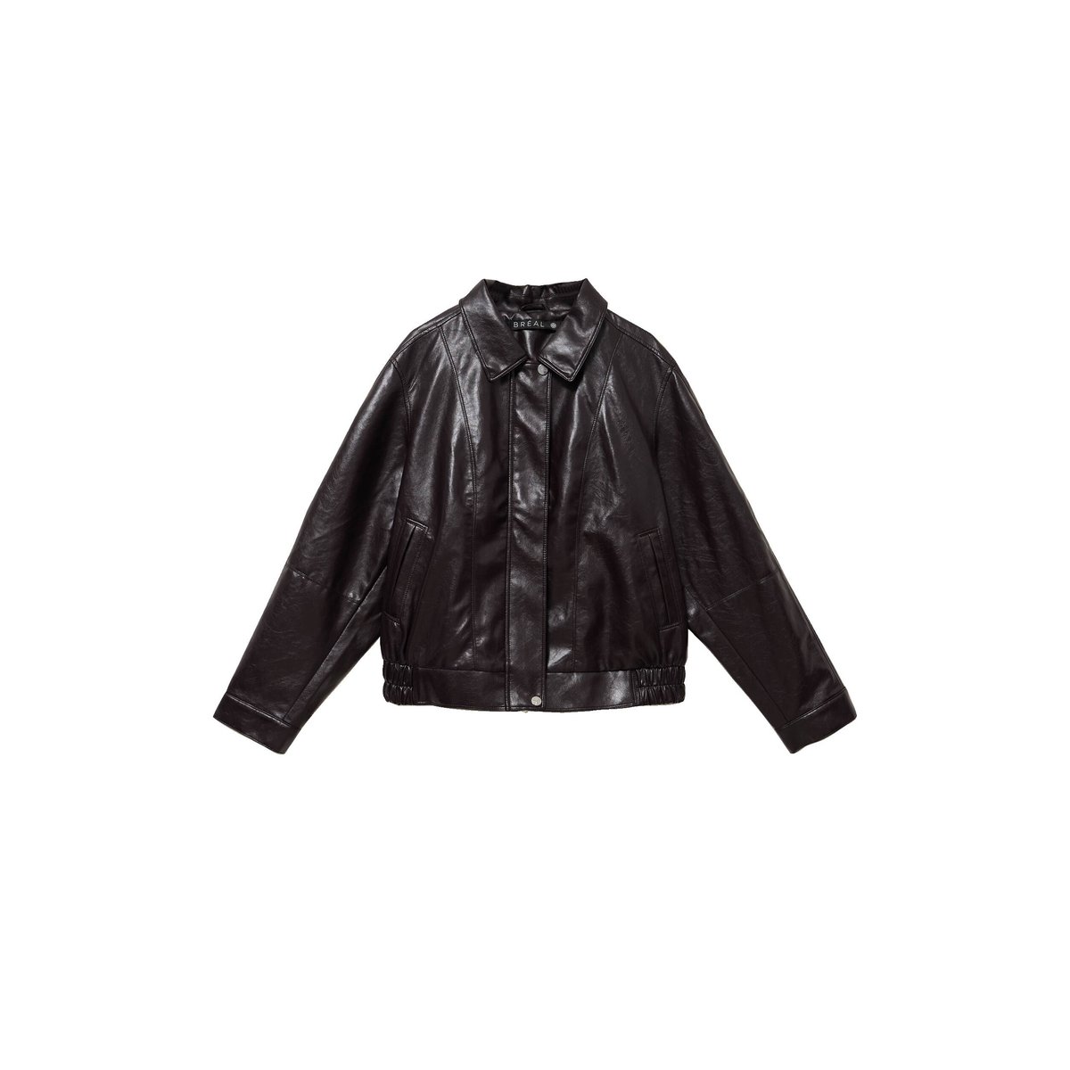 Blouson col montant capuche amovible marron, BREAL