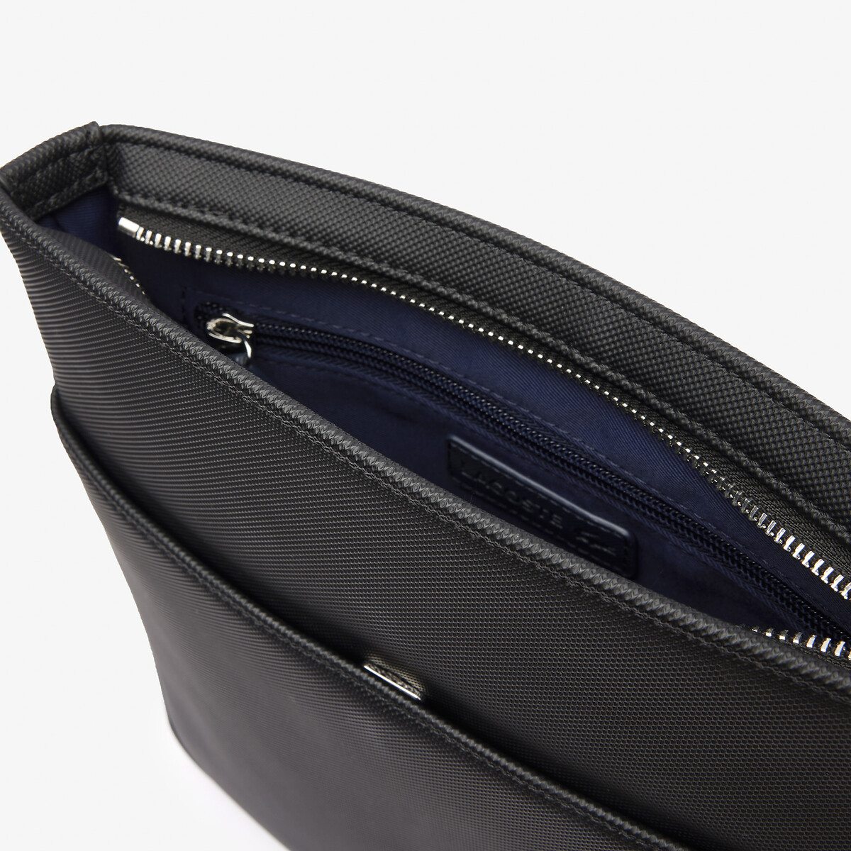 Sac plat à bandoulière Men's Classic noir, LACOSTE