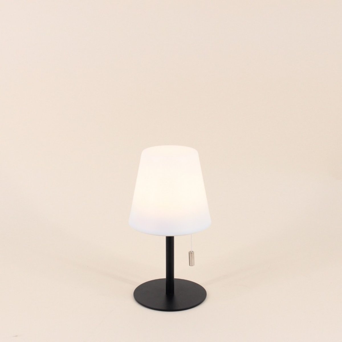 Lampe rechargeable USB IP44 métal 20cm blanc, ORNAMI