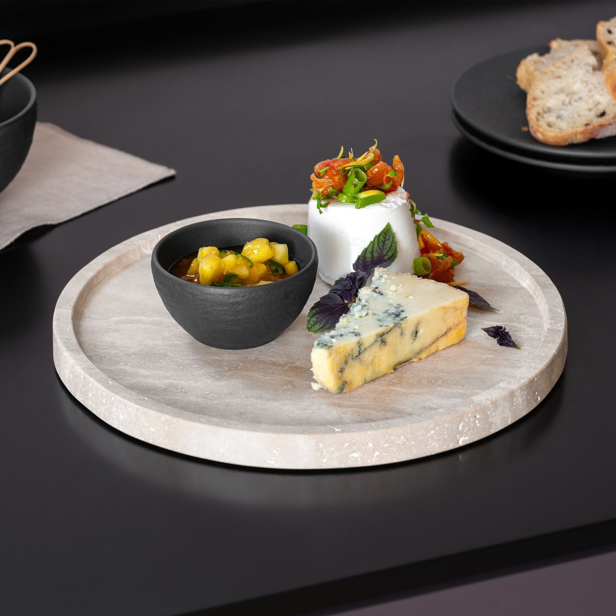 Assiette À Servir MANUFACTURE TRAVERTINE couleur unique, VILLEROY & BOCH