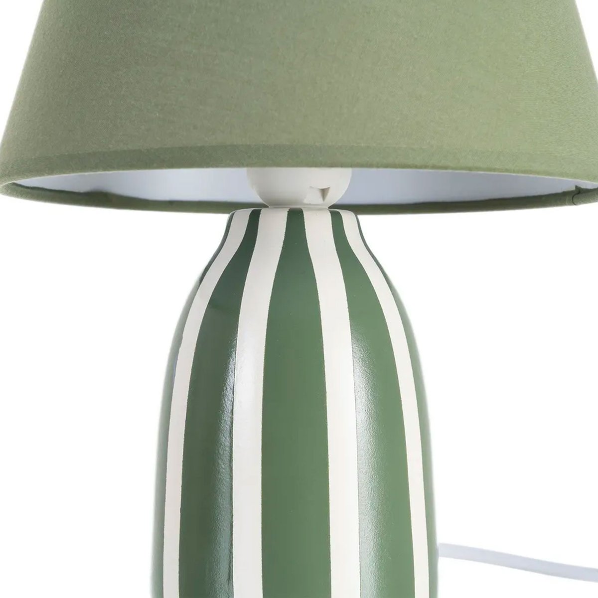 Lampe à poser céramique verte 22x22x30cm jaune, WADIGA
