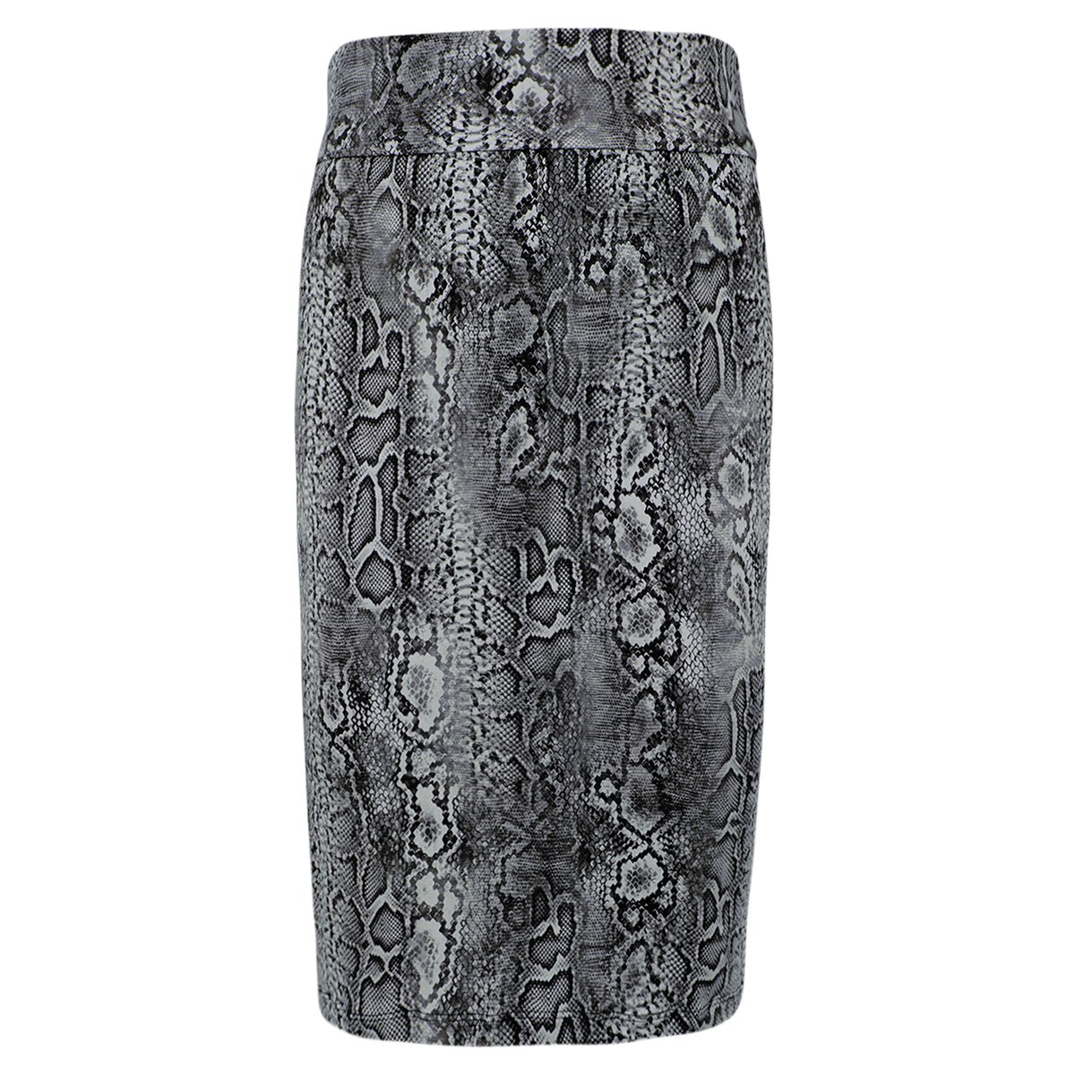 Jupe crayon avec imprimé serpent gris, YOEK