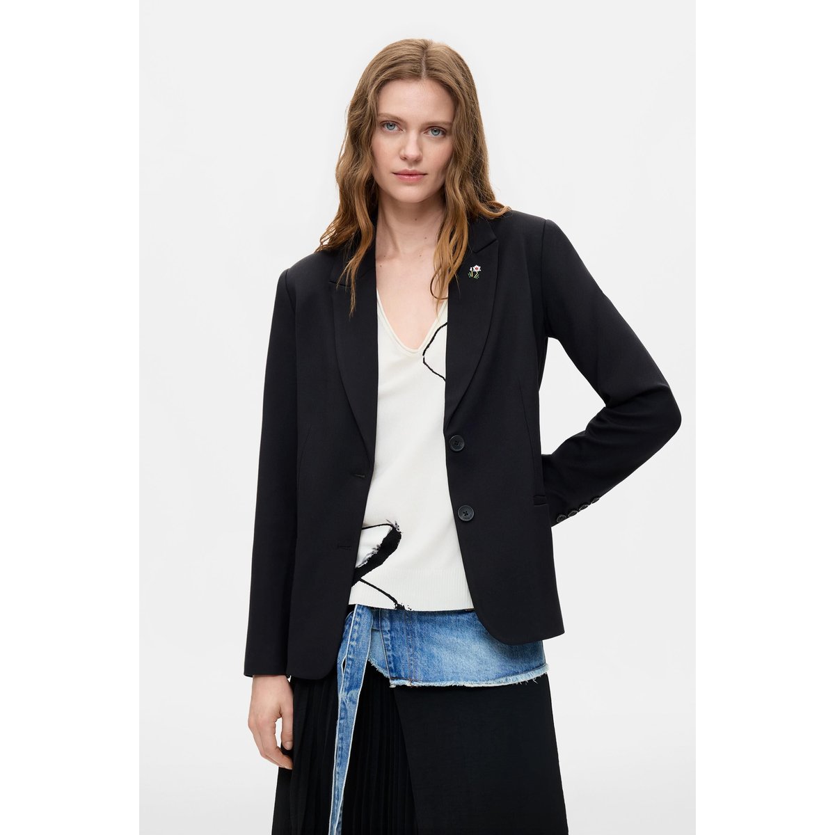 Veste structurée à épingle noir, DESIGUAL