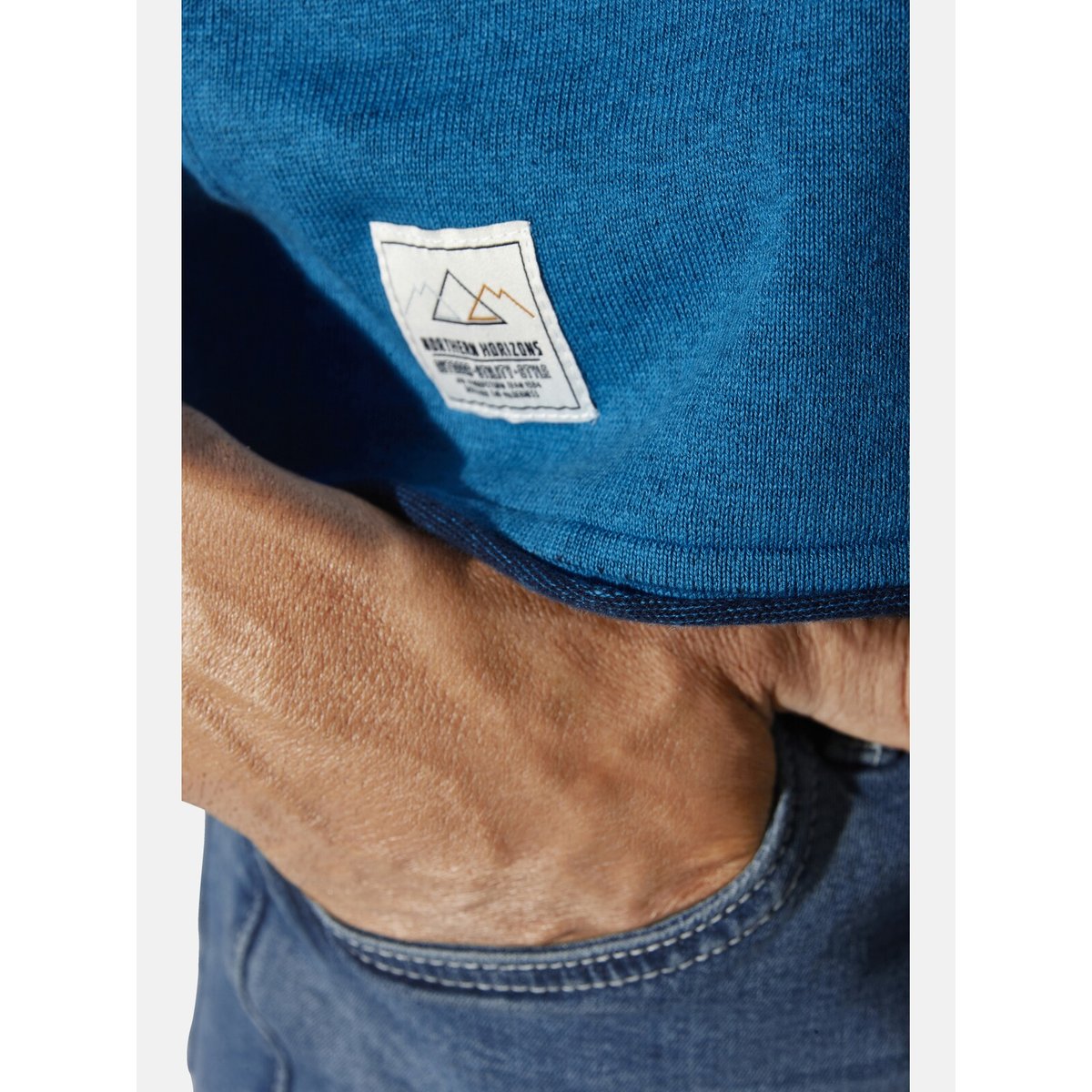 Pull AKSELBERG bleu, JAN VANDERSTORM