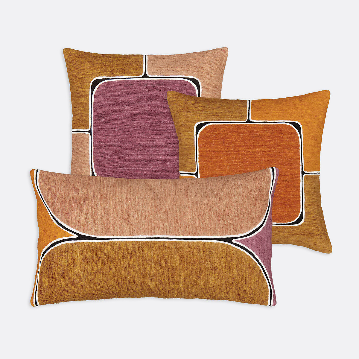 Housse de coussin 45 x 45 cm coton, Biaco multicolore, LA REDOUTE INTERIEURS
