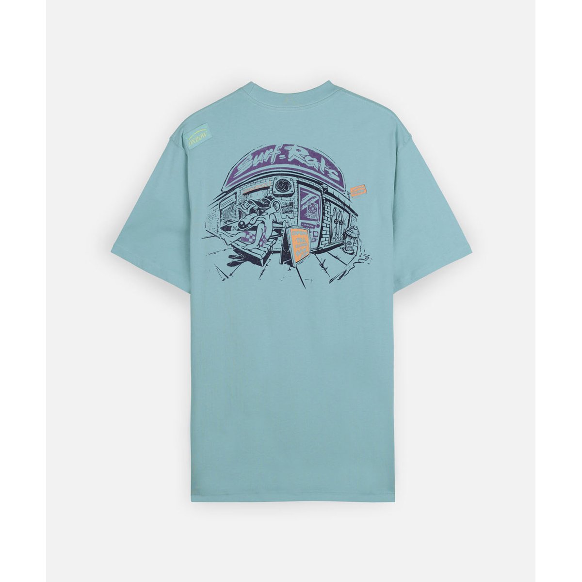 Tee-shirt manches courtes SURFRATS stone blue, OXBOW