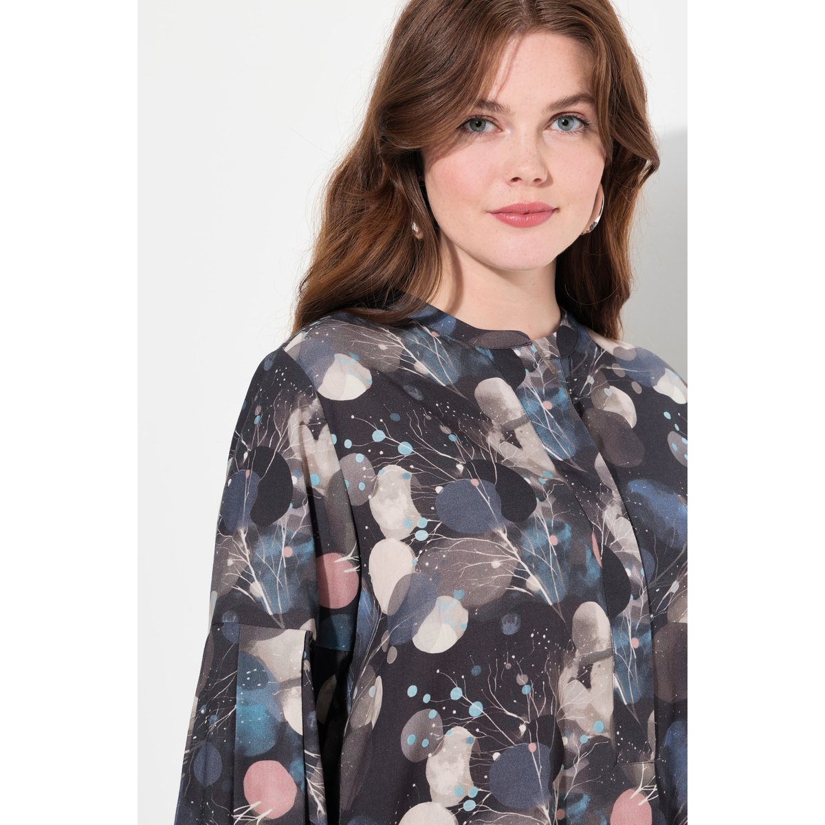 Chemisier long en coton bio marine, ULLA POPKEN