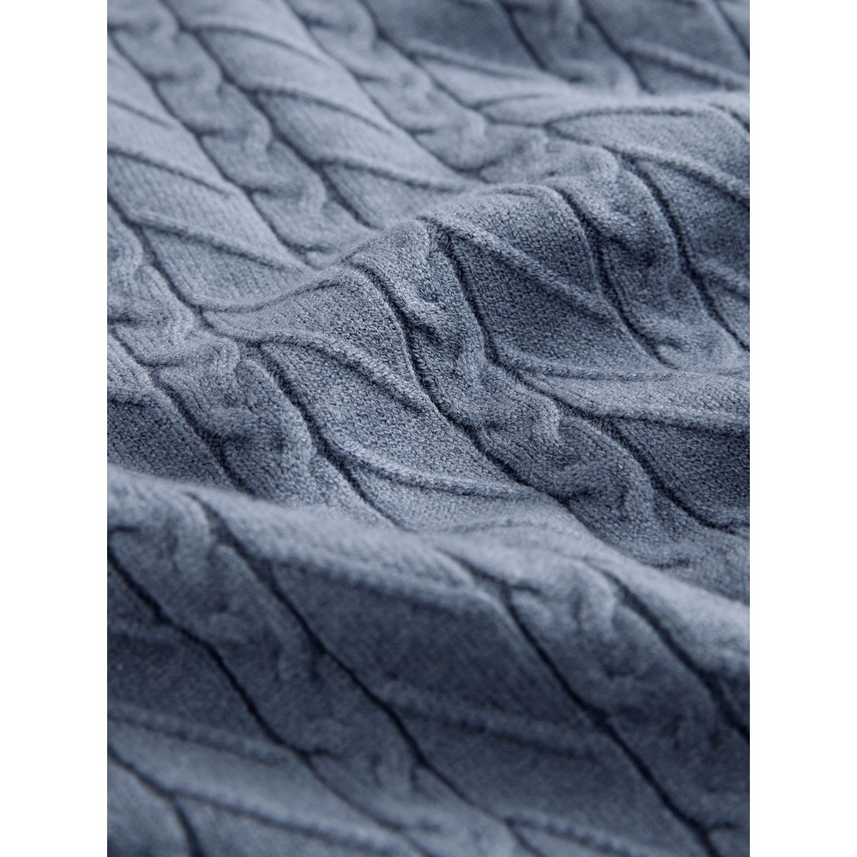 Pull standard ras du cou mi-épais et texturé bleu, NEXT