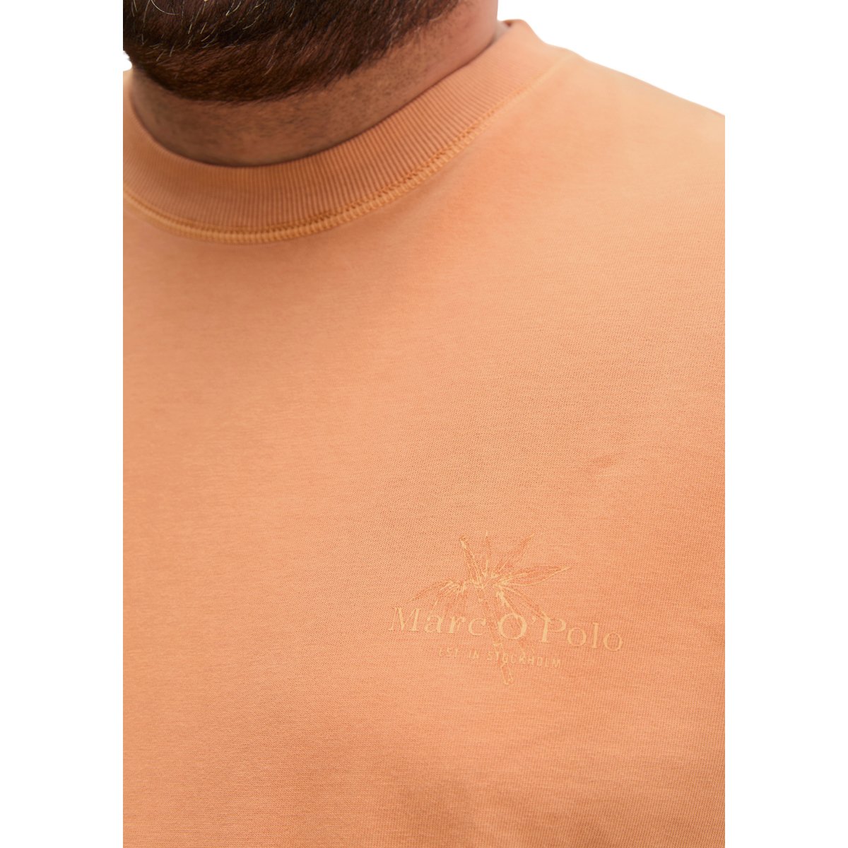 T-shirt relaxed avec imprimé saisonnier au dos orange, MARC O'POLO