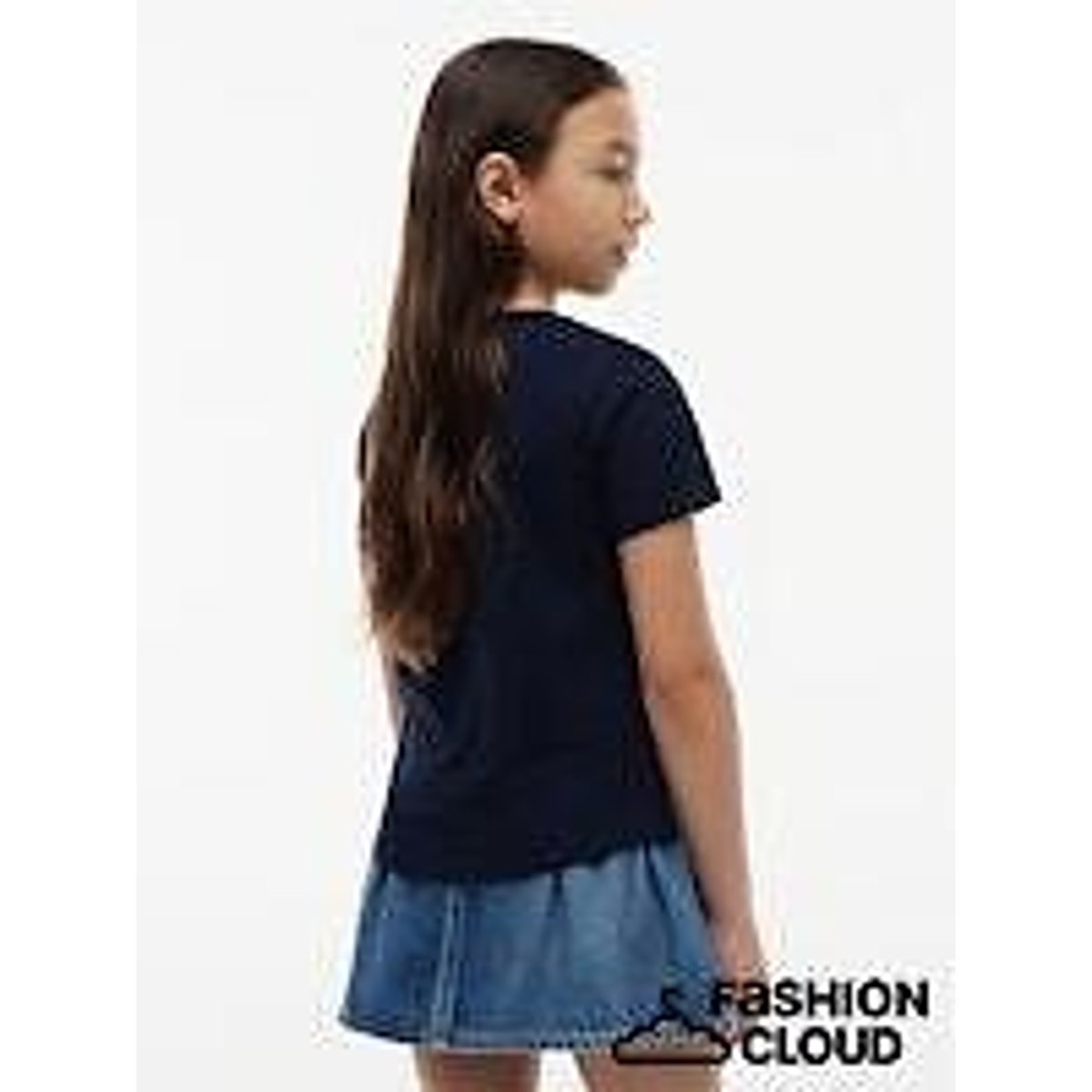 T-shirt met korte mouwen marineblauw, TOMMY HILFIGER
