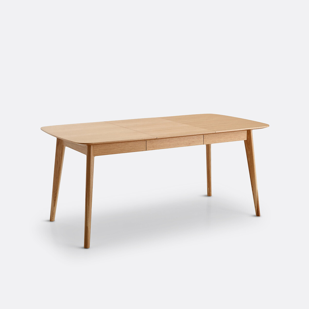 Table à manger, extensible, plaqué chêne, 4 à 10 couverts, BIFACE naturel, LA REDOUTE INTERIEURS