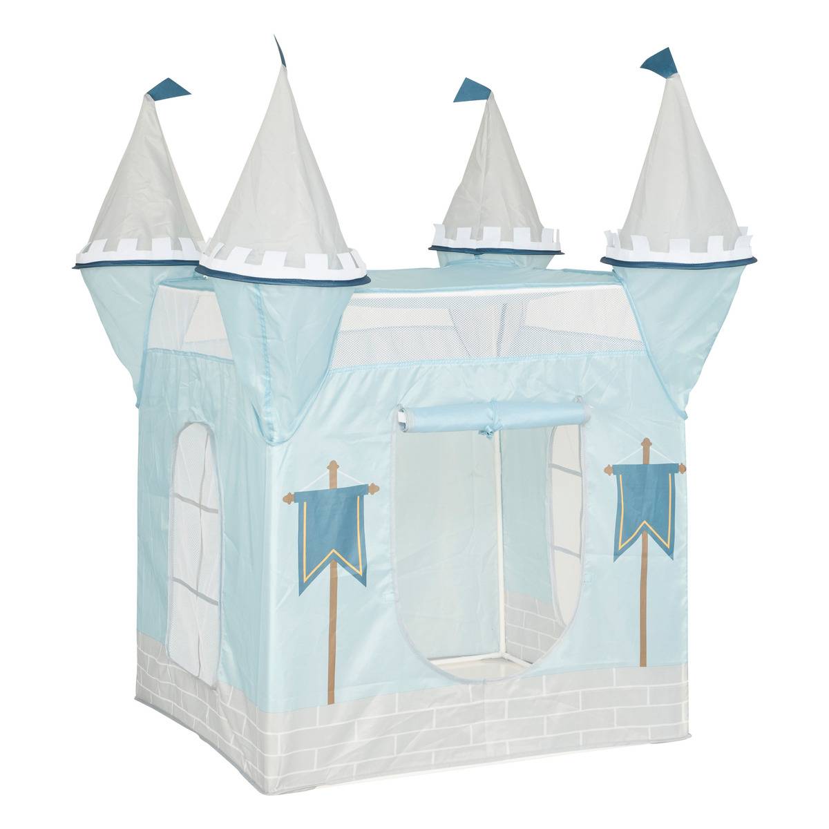 Tente enfant CHATEAU bleu, ATMOSPHERA FOR KIDS
