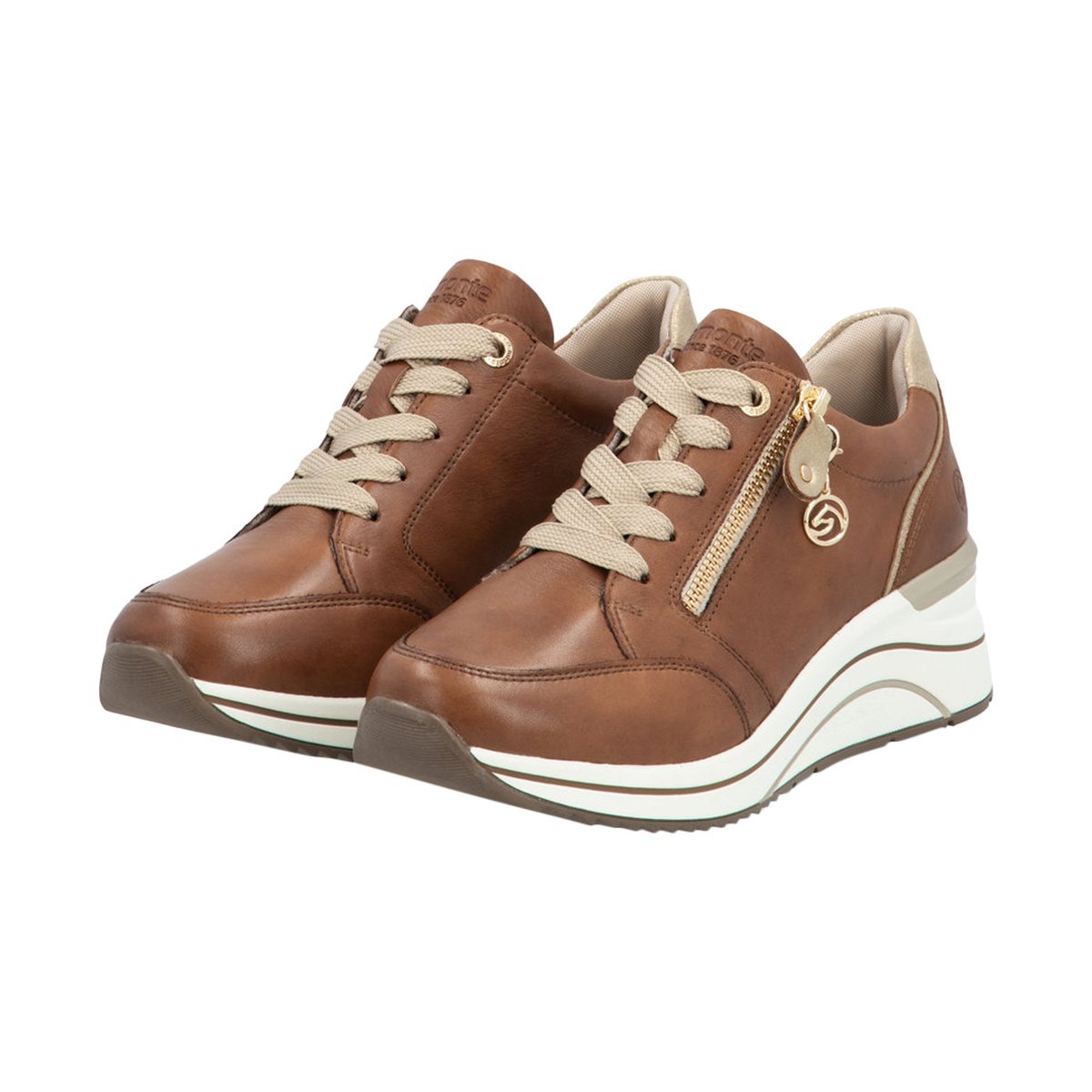 Basket Cuir Gloria marron-combi, REMONTE