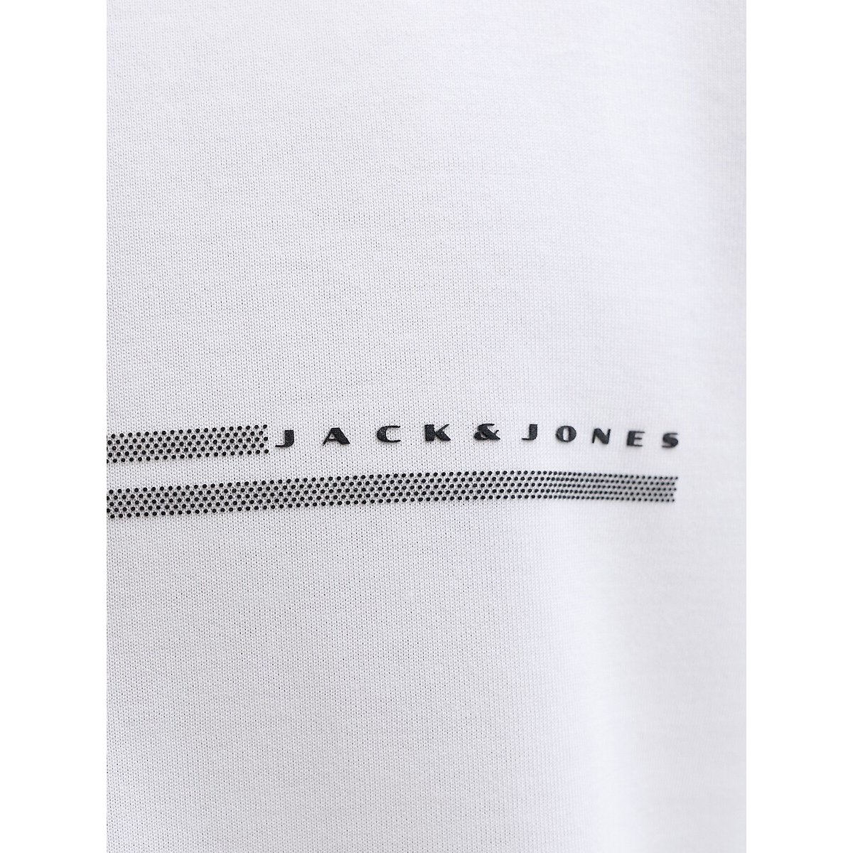 T-Shirt mit Pailletten-Motiv weiss, JACK & JONES