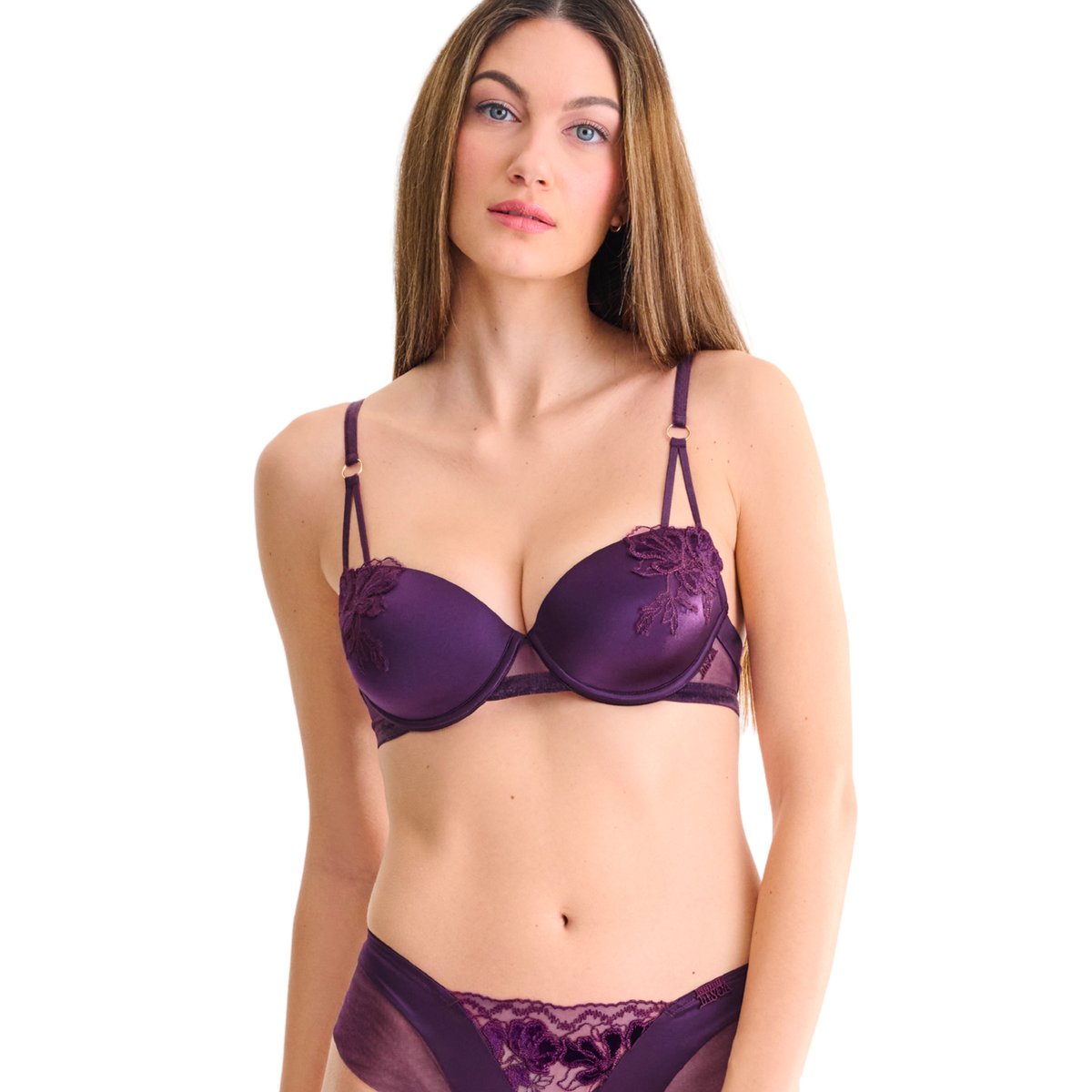 Soutien-gorge préformé VELVET LUXE violet, LISCA