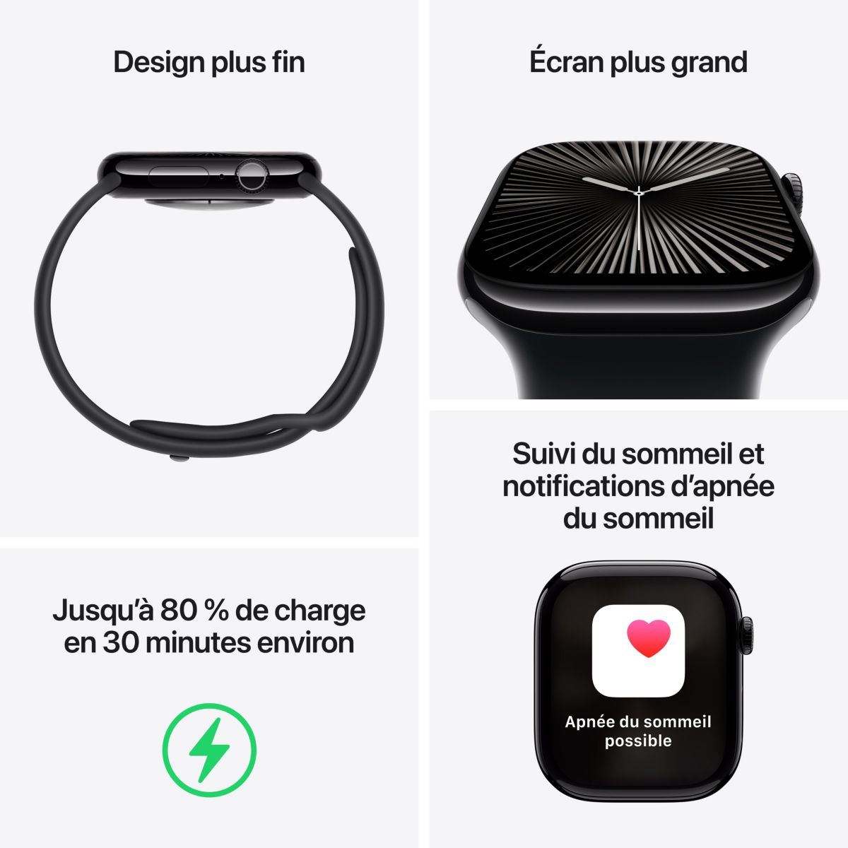 Montre connectée Serie 10 46mm Titane Ardoise Loop Cell gris, APPLE