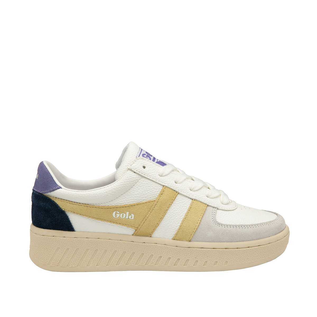Baskets Grandslam Trident blanc/jaune, GOLA