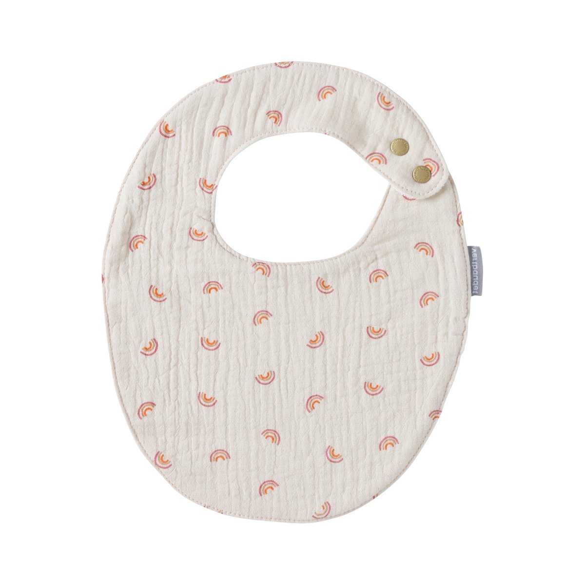 Lot de 2 bavoirs naissance terracotta, VERTBAUDET