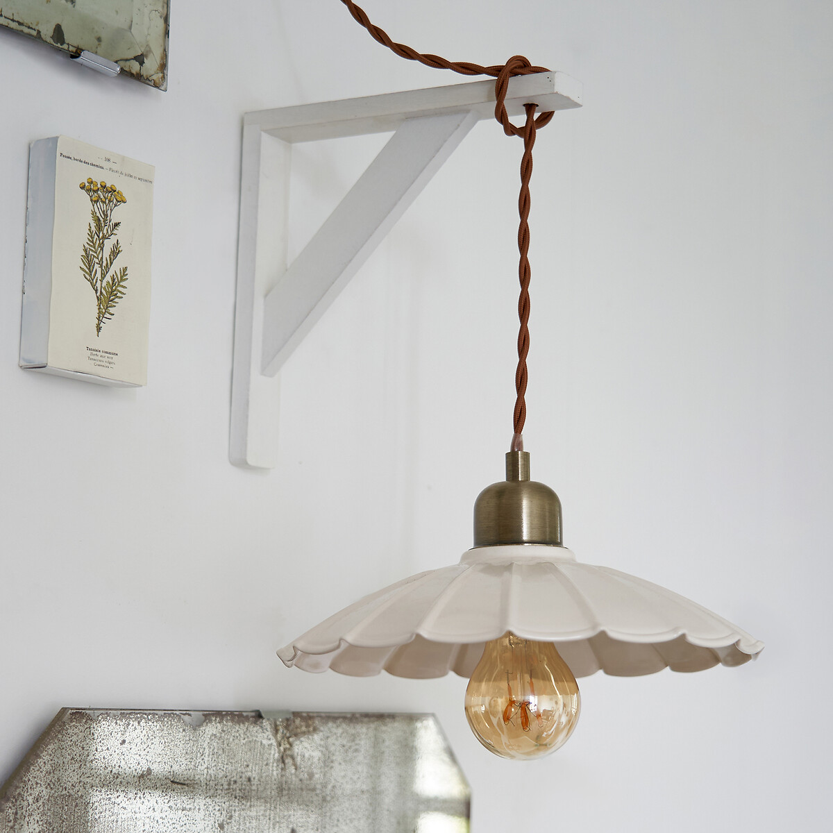 Suspension festonnée en métal fer, Festonia ecru, LA REDOUTE INTERIEURS