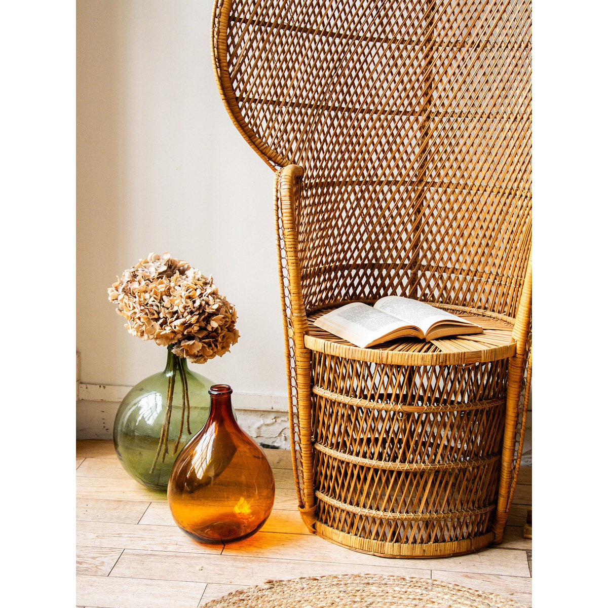 Fauteuil en rotin Ernest N°43 - Bon état bois, DEBONGOUT