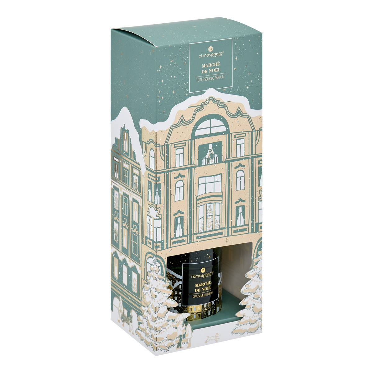 Diffuseur de parfum Hiver à Prague 100 ml vert, FEERIC LIGHTS & CHRISTMAS