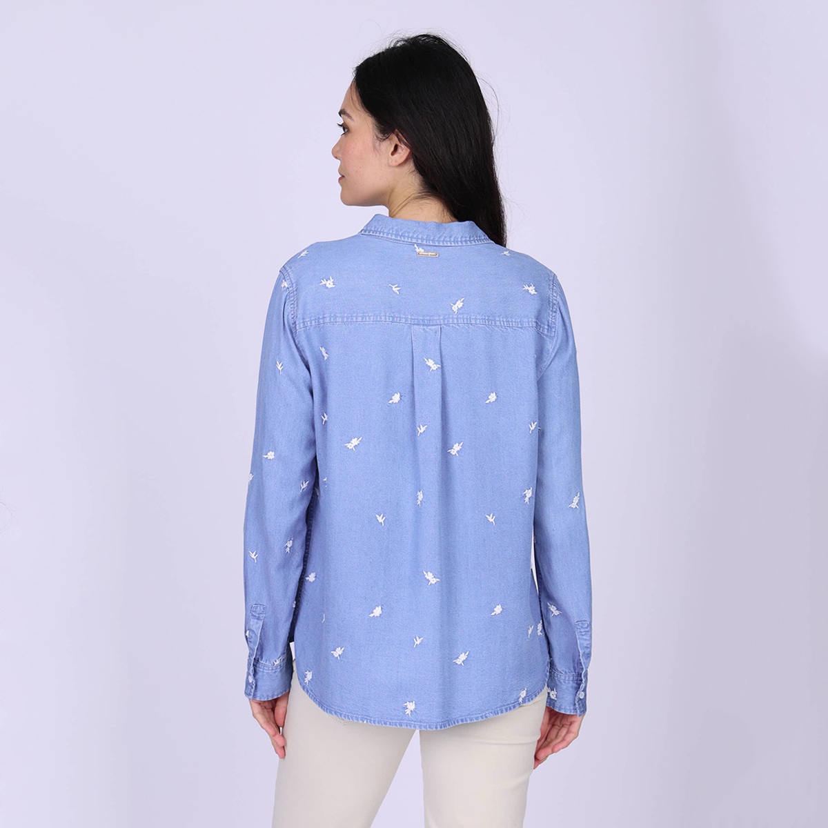 Chemise denim Ginger mid blue, MISE AU GREEN