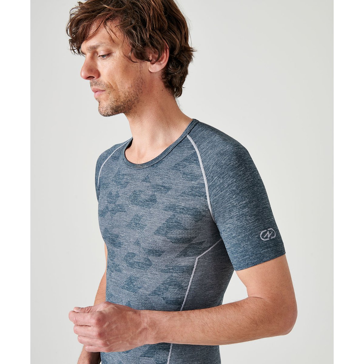 T-shirt Dynamic Climatyl gris chiné moyen, DAMART SPORT