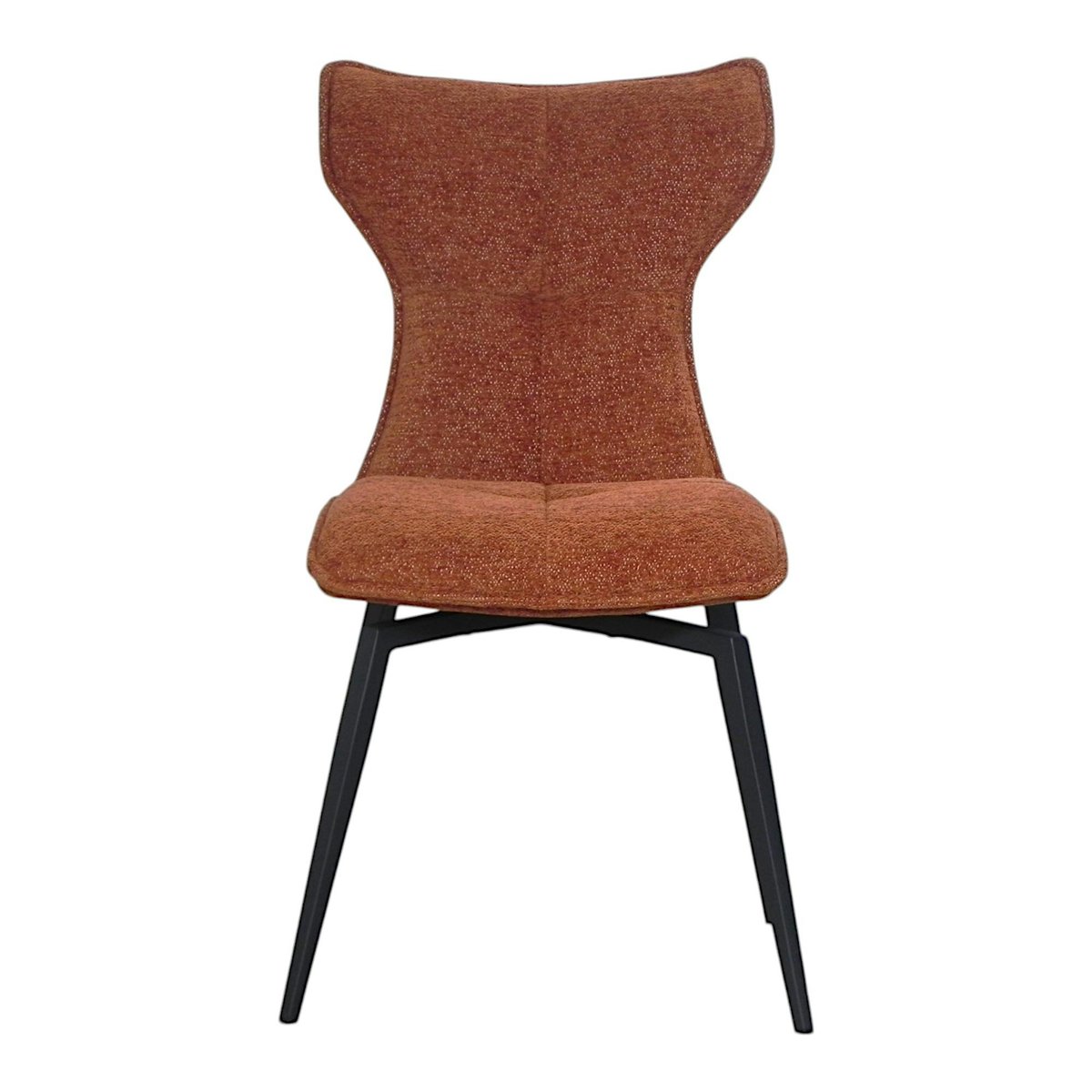 Chaise terracotta pivotante en velours avec passepoil (lot de 2) LOMBARDIE brique, PIER IMPORT