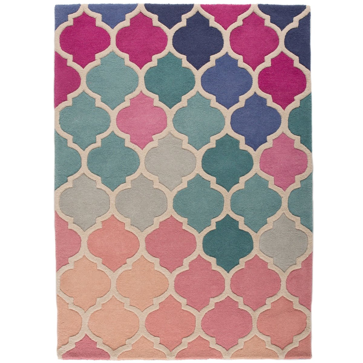 Tapis ROSELLA rose/bleu, FLAIR RUGS